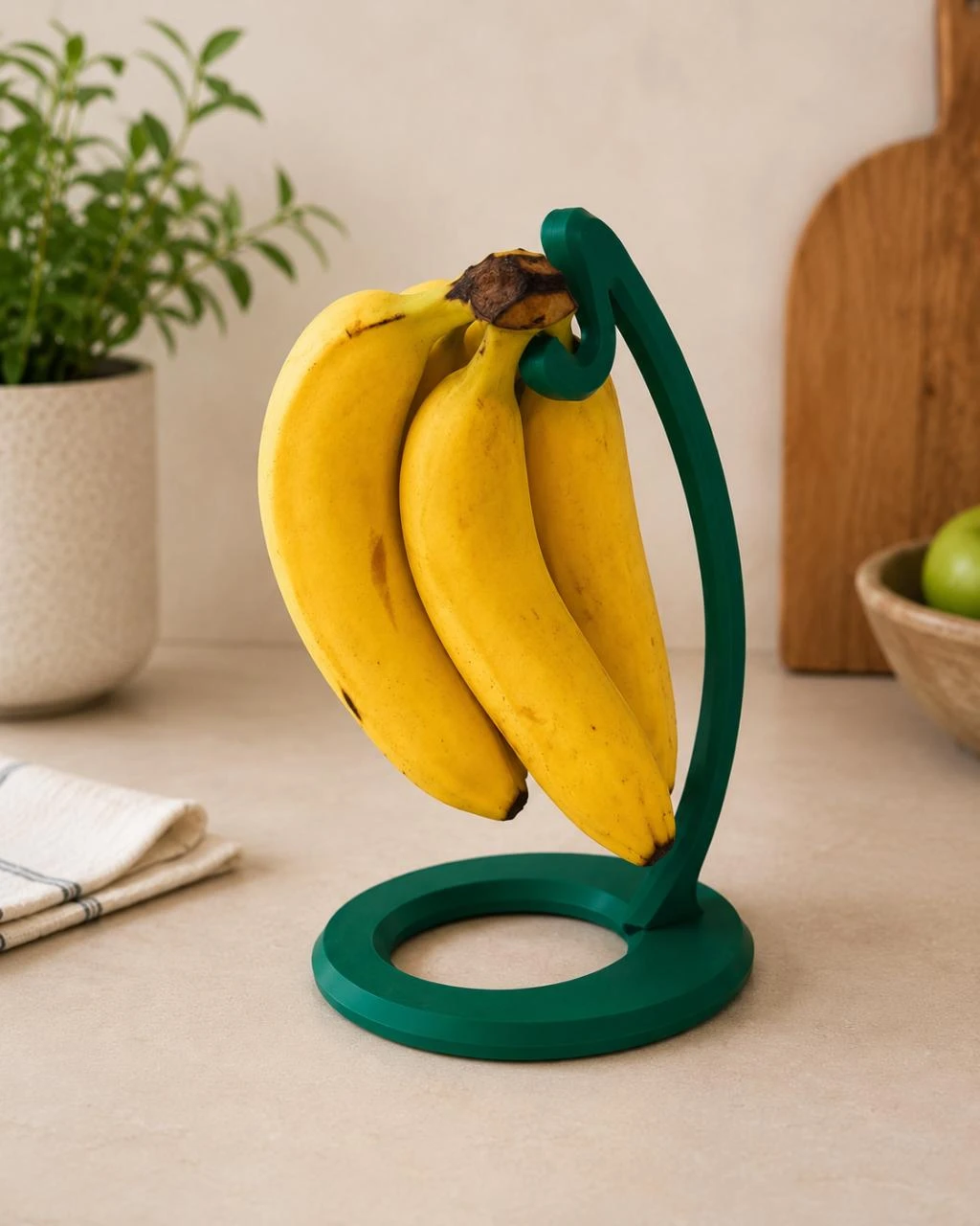 Green PLA Countertop Banana Holder | Kitchen Fruit Organizer – photo 4